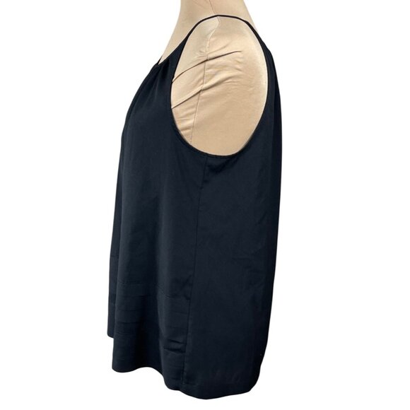 Loft Factory Tank Top Tiered Hem Black Halter M Medium - Picture 2 of 6